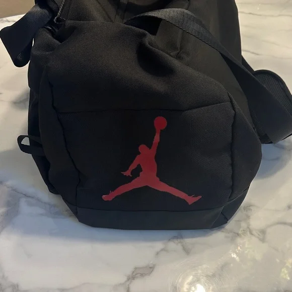Jordan Black and Red Duffel Bag - Picture 7 of 14